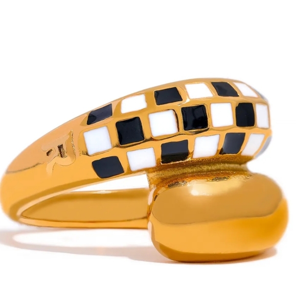 Gold Plated Boho Ring Size 6 - Picture 1 of 6